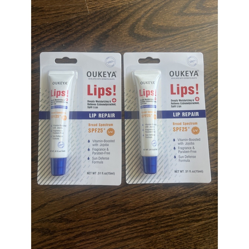 Oukeya Lip Repair Broad Spectrum Spf25+ I've 2 Pack 15ml
